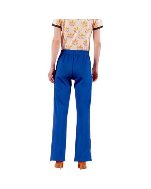 Gucci Blue X Adidas Flared Jogging Pants 'Cobalt'