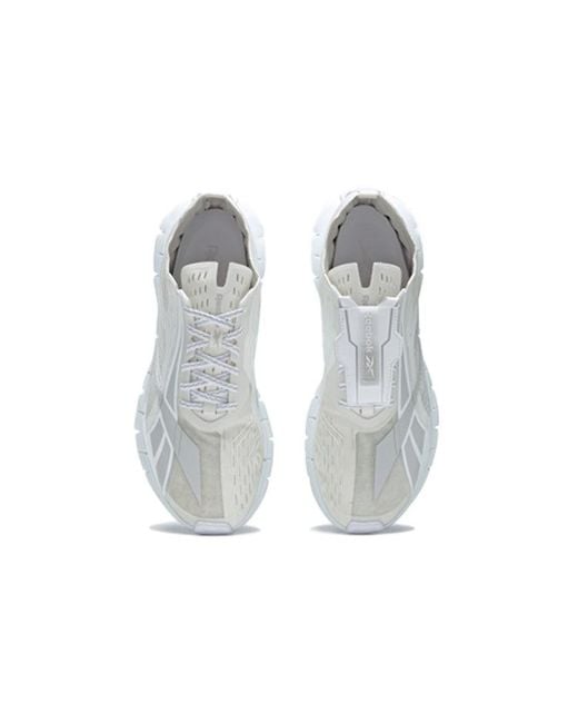 Reebok White Zig 3D Storm Running Shoes