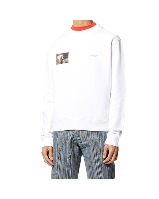 Off-White c/o Virgil Abloh White Fw20 Caravaggio Angel Sweatershirt for men