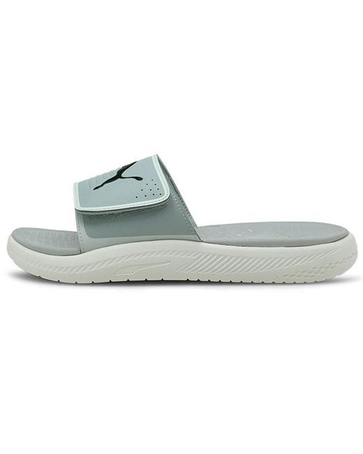 PUMA Blue Softride Slide 'Quarry' for men