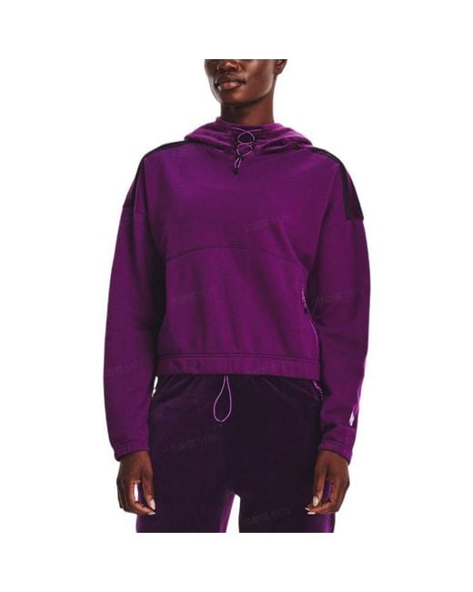 Under Armour Purple Ladies Journey Fleece Hoodie