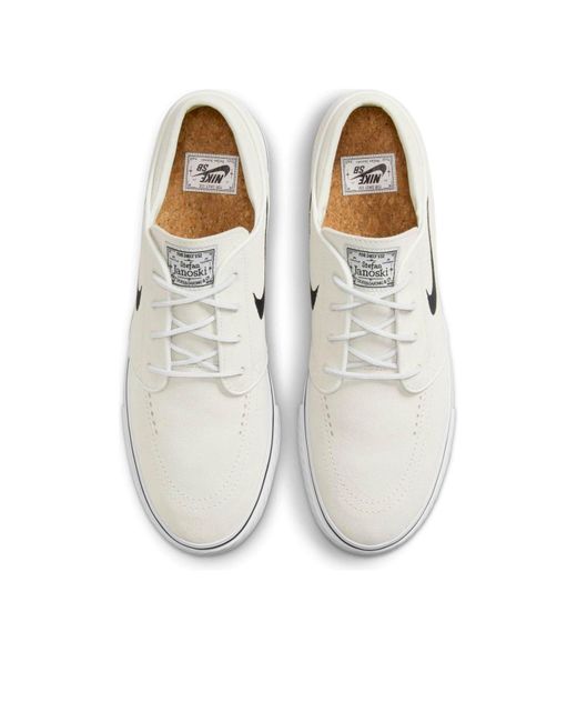 Nike White Sb Zoom Janoski Og+ Skate Shoes for men