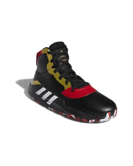 Adidas Black Pro Bounce 2019 Scarlet' for men