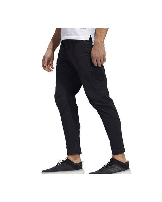 Adidas Black Pnt Id Cone Sports Pants/Trousers/Joggers for men
