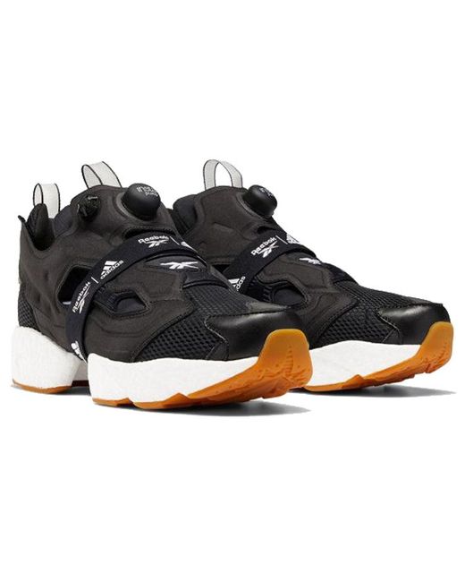 Reebok Black Instapump Fury X Boost Gum' for men