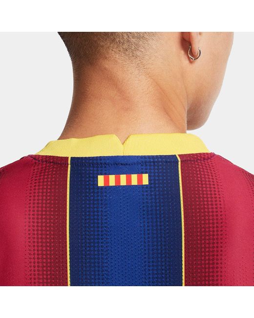 Nike Red Fc Barcelona 20-21 Authentic Home Jersey for men