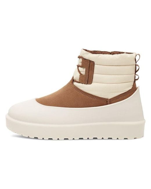 Ugg Natural Classic Mini Lace-Up Weather Boot 'Chestnut Whitecap' for men