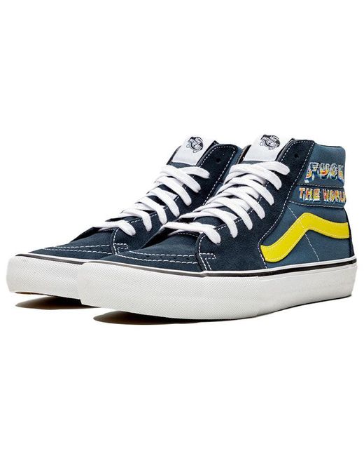 Vans Blue Supreme X Sk8-Hi 'Fuck The World for men