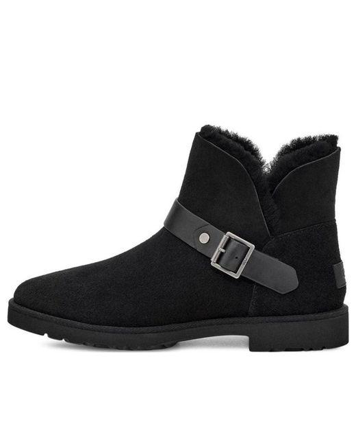 Ugg Black (Wmns) Romely Short Buckle Boot