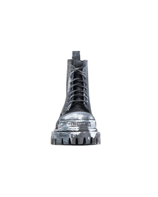 Balenciaga Gray Strike Boots for men