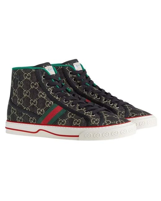 Gucci Black Tennis 1977 High Mini Gg' for men