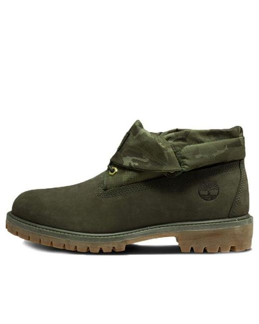 Timberland Green Authentics Waterproof Roll-top Boots for men