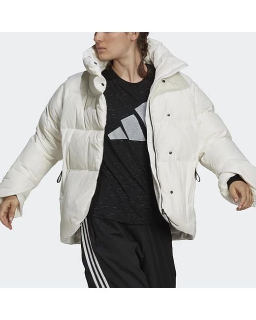 Adidas White (Wmns) Big Baffle Jacket