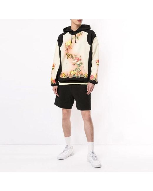 Supreme Black X Jean Paul Gaultier Floral Print Hooded Sweatshirt for men