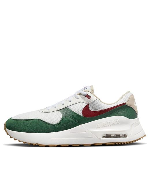 nike air max white green red