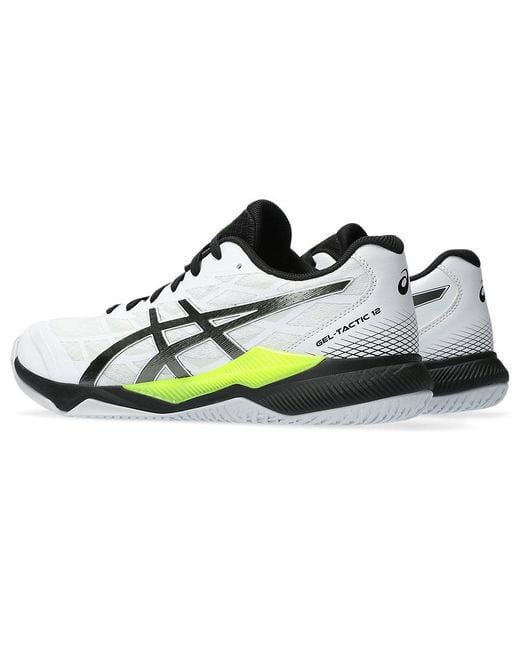 Asics White Gel-Tactic 12 Gunmetal' for men