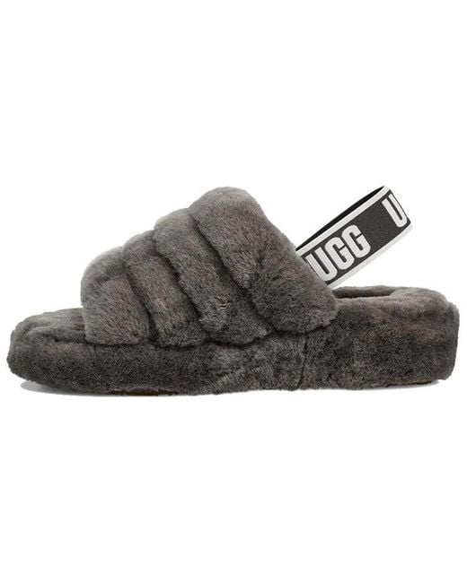 Ugg Brown (Wmns) Fluff Yeah Slide Thick Sole Slippers