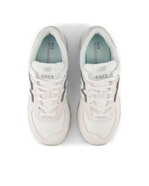 New Balance White 574 'Reflection' for men