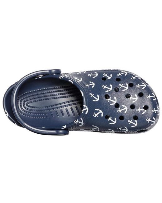 CROCSTM Blue Classic Clog Printing Sandals Deep for men