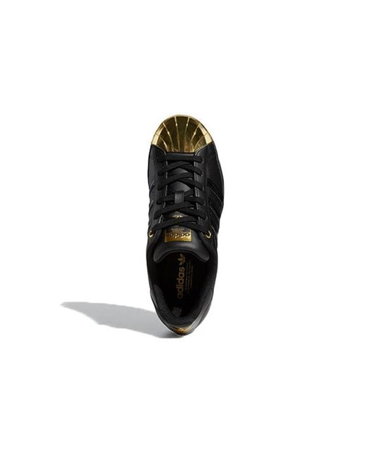 Adidas Black (Wmns) Superstar Metal Toe Metallic'