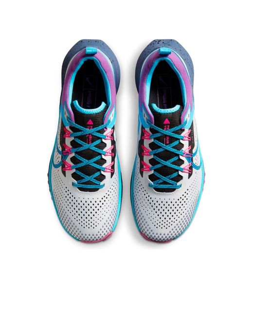 Nike Blue React Pegasus Trail 4 Se 'Pure Platinum Baltic' for men