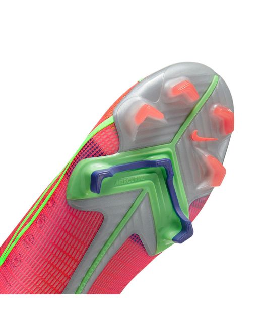 Nike Red Mercurial Superfly 8 Elite Fg 'Bright Crimson Burst' for men