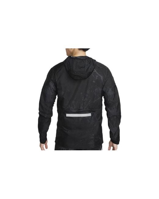 Nike Black Repel Run Division Running Jacket for men