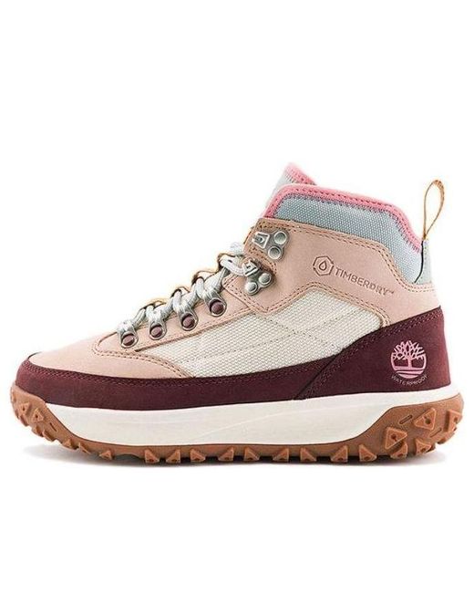 Timberland Pink (Wmns) Greenstride Motion Waterproof Mid Boots