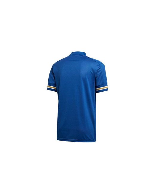 Adidas Blue Home Fan Edition Short Sleeve T-Shirt for men
