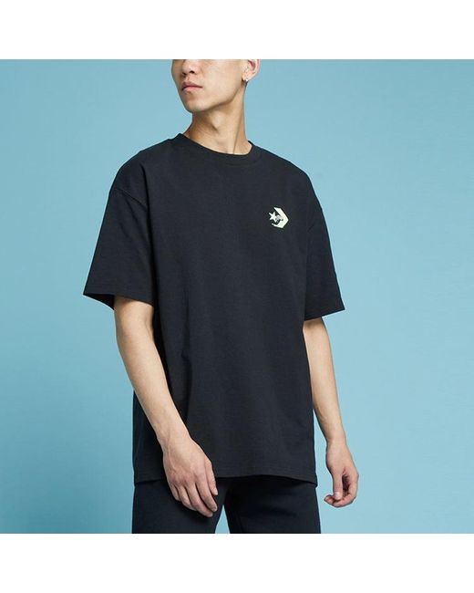 Converse Black Logo Printing Round Neck Short Sleeve for men