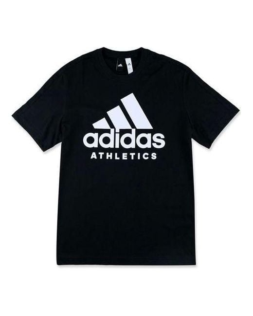 Adidas Black Training Round Neck Pullover Short Sleeve for men