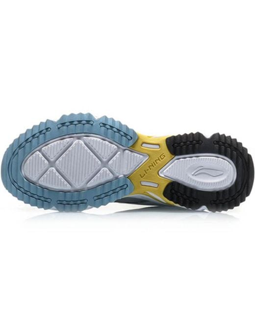 Li-ning Blue Retro Running Shoes 'Deep Water Duck' for men