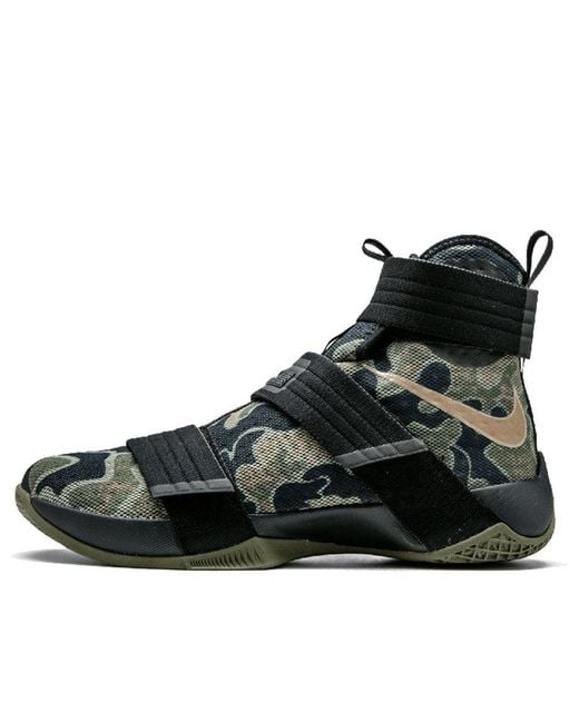 grieta expedición Espectador Nike Zoom Lebron Soldier 10 'army Camo' in Black for Men | Lyst