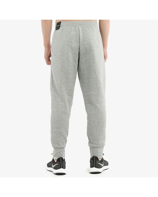 Nike Gray Flight Fleece Embroidered Logo Fleece Lined Bundle Feet Sports Pants/Trousers/Joggers for men