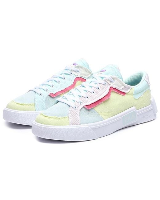 Fila White (Wmns) Canvas Shoes Multi'