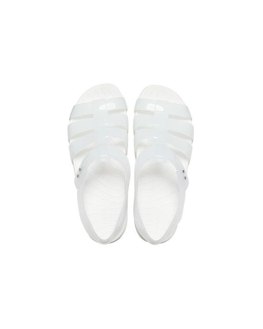 CROCSTM White (Wmns) Splash Glossy Fisherman Sandal