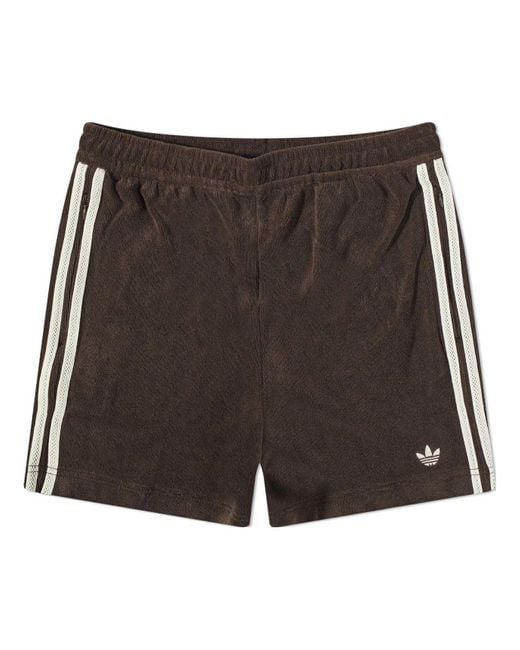 Adidas Black X Wales Bonner Towel Short 'Dark' for men