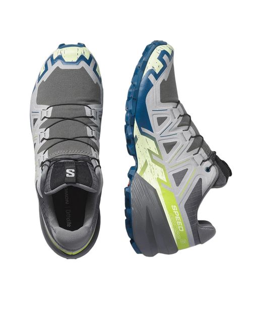 Salomon Blue Speedcross 6 'Castlerock Lime Cream' for men