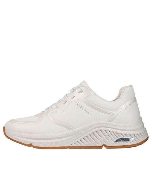 Skechers White (Wmns) Arch Fit: S-Miles Mile Makers