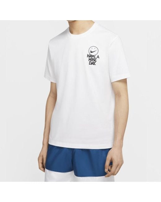 Nike White Sportswear Printing Short Sleeve 'Have A Day' for men