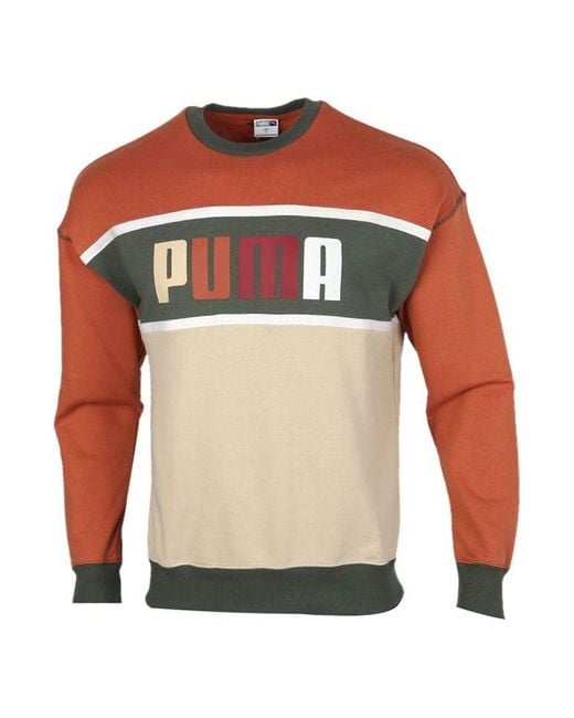 PUMA Multicolor Casual Round Neck Colorblock Sports Colorblock for men