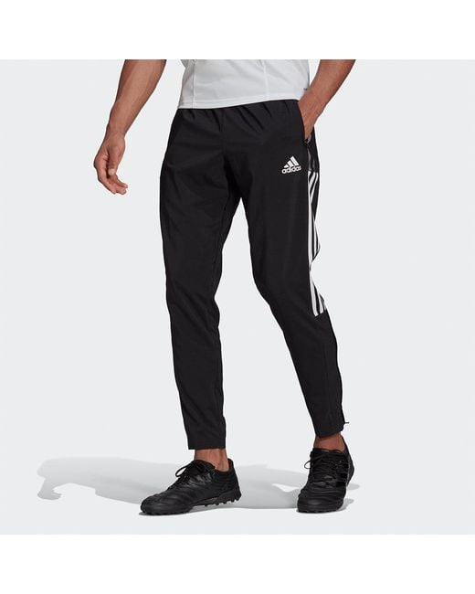 Adidas Black Tiro21 Football Tat Pants for men