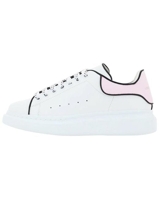 McQueen White (Wmns) Oversized Leather Sneakers