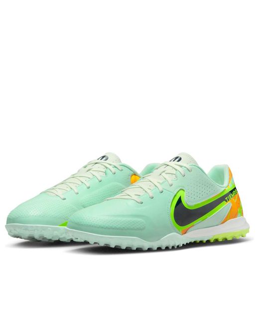 Nike Green Tiempo Legend 9 Academy Tf for men