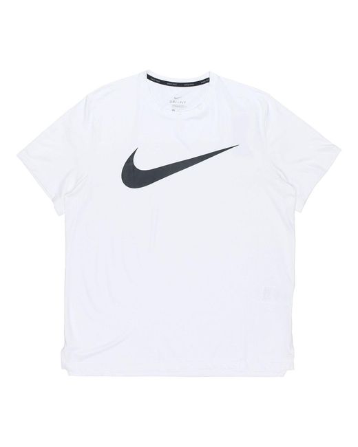 Nike White As Nk Top Ss Hpr Dry Hbr for men
