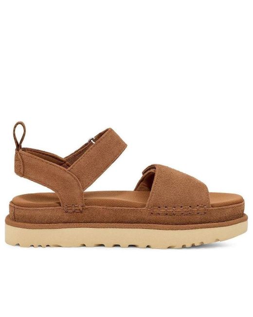 Ugg Brown (Wmns) Goldenstar Platform Sandal 'Chestnut'