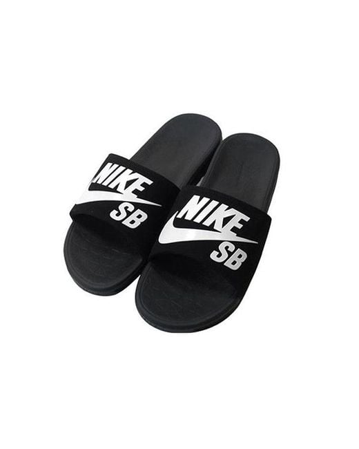 Nike Black Sandals Sports Slippers for men