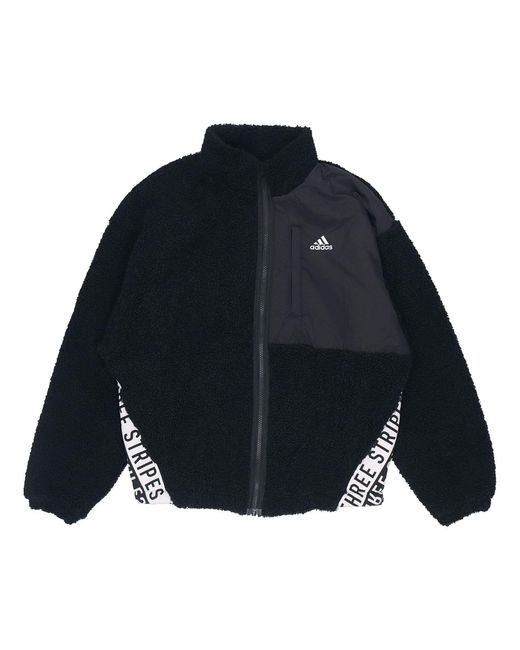 Adidas Blue (Wmns) Boa Jacket Stand Up Collar Jacket Coat