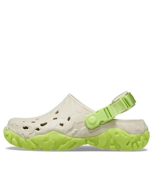 CROCSTM Green All-Terrain Atlas Clog 'Bone Limeade' for men