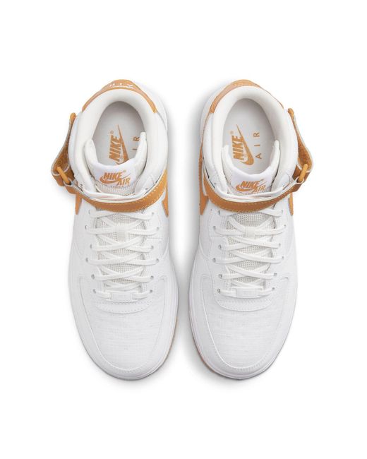 Nike White (Wmns) Air Force 1 Mid 'Desert Ochre'